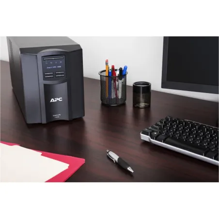 Schneider Electric APC Smart-UPS, Tower, 8x IEC C13 outlets, SmartConnect Port+SmartSlot, AVR, LCD | SMT1000IC | 1000 VA | 700 W