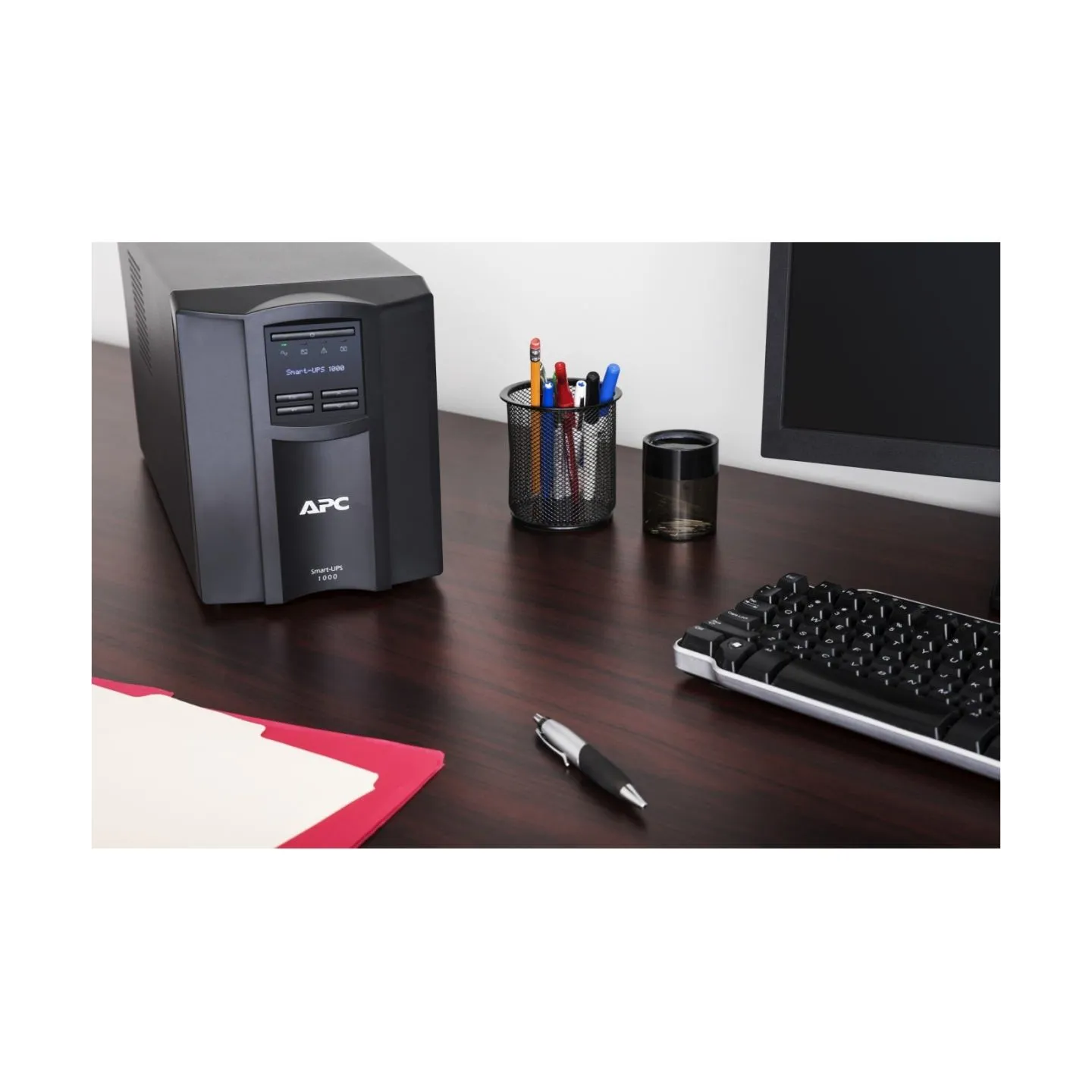 Schneider Electric APC Smart-UPS, Tower, 8x IEC C13 outlets, SmartConnect Port+SmartSlot, AVR, LCD | SMT1000IC | 1000 VA | 700 W