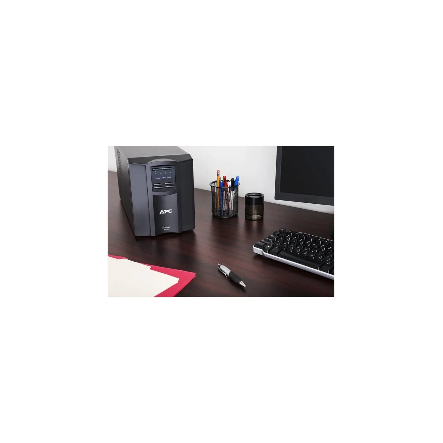 Schneider Electric APC Smart-UPS, Tower, 8x IEC C13 outlets, SmartConnect Port+SmartSlot, AVR, LCD | SMT1000IC | 1000 VA | 700 W