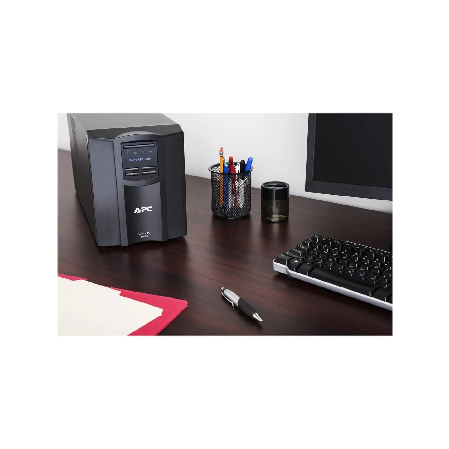 Schneider Electric APC Smart-UPS, Tower, 8x IEC C13 outlets, SmartConnect Port+SmartSlot, AVR, LCD | SMT1000IC | 1000 VA | 700 W