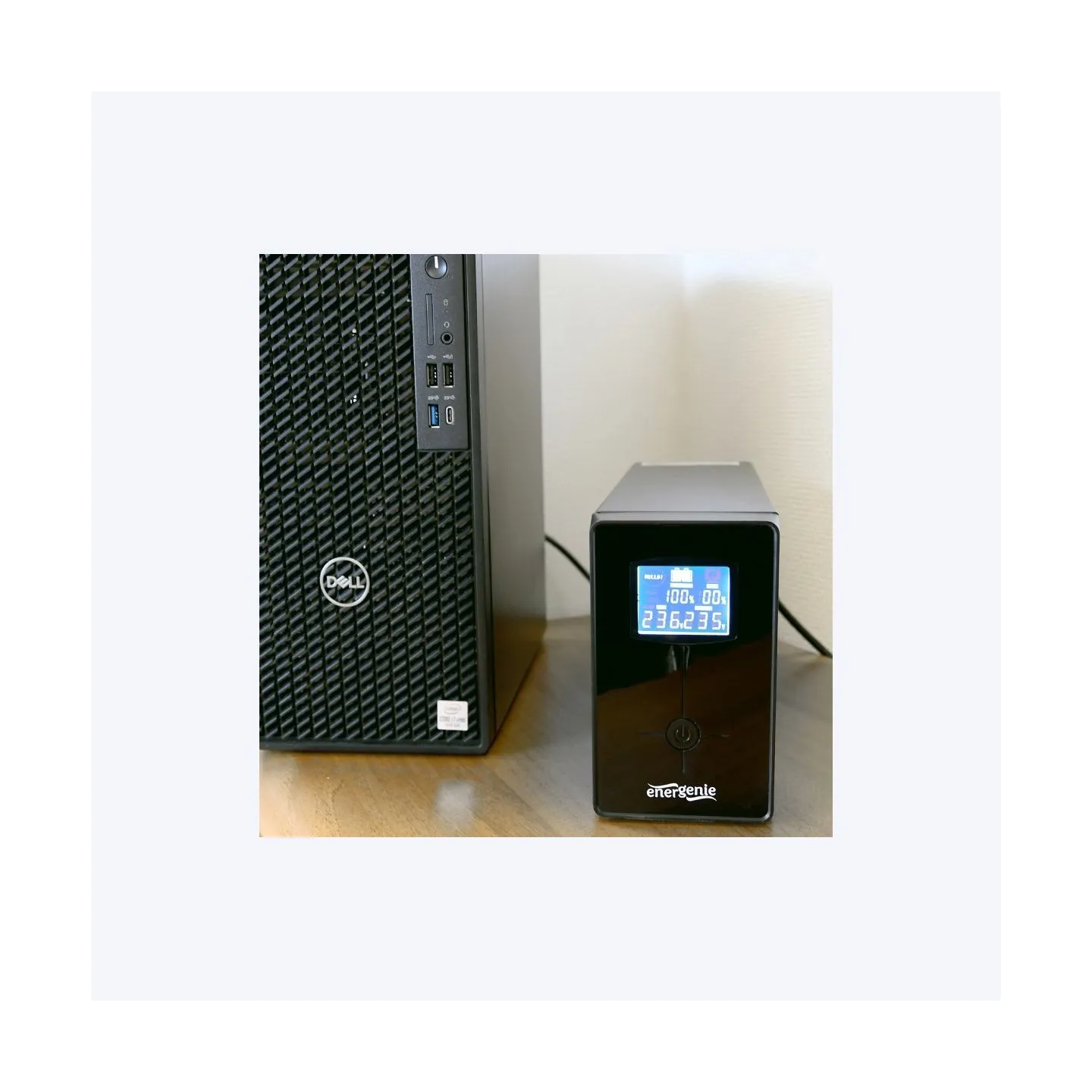 Energenie UPS with USB and LCD display, Black | EG-UPS-034 | 1500 VA | 900 W