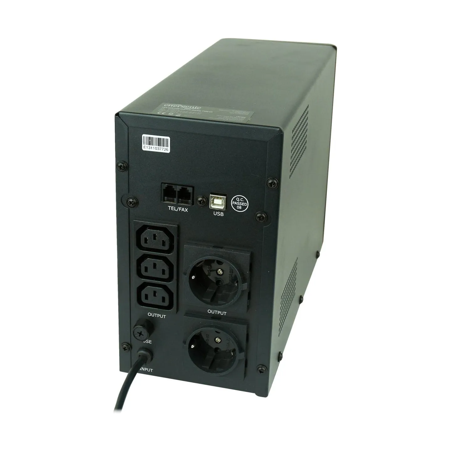Energenie UPS with USB and LCD display, Black | EG-UPS-034 | 1500 VA | 900 W