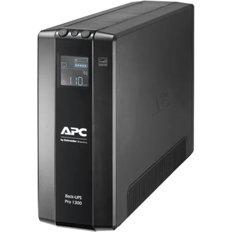 Schneider Electric APC Back-UPS Pro, tower, 230V, 8x IEC C13 outlets, AVR, LCD, user-replaceable battery | BR1300MI | 1300 VA | 