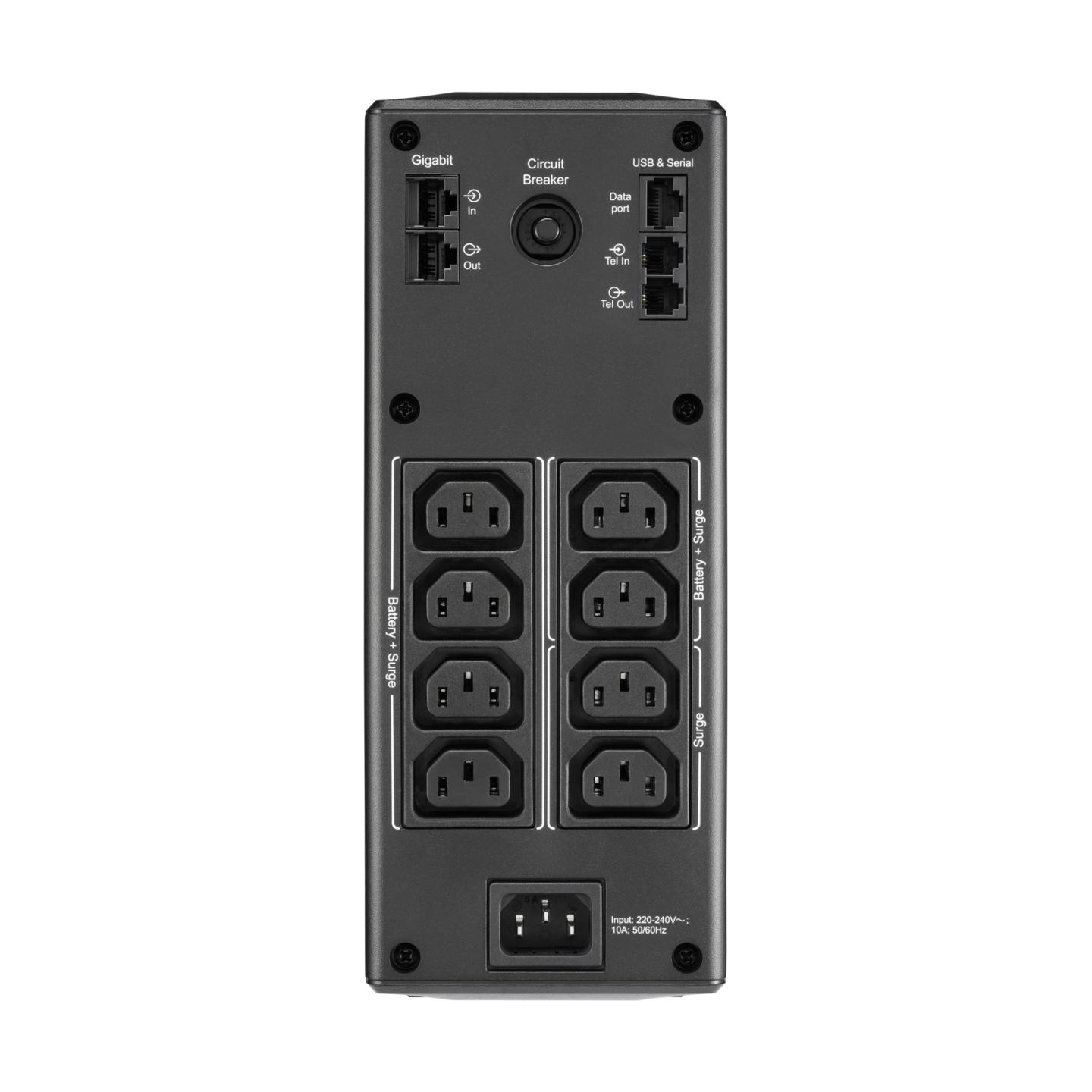 Schneider Electric APC Back-UPS Pro, tower, 230V, 8x IEC C13 outlets, AVR, LCD, user-replaceable battery | BR1300MI | 1300 VA | 