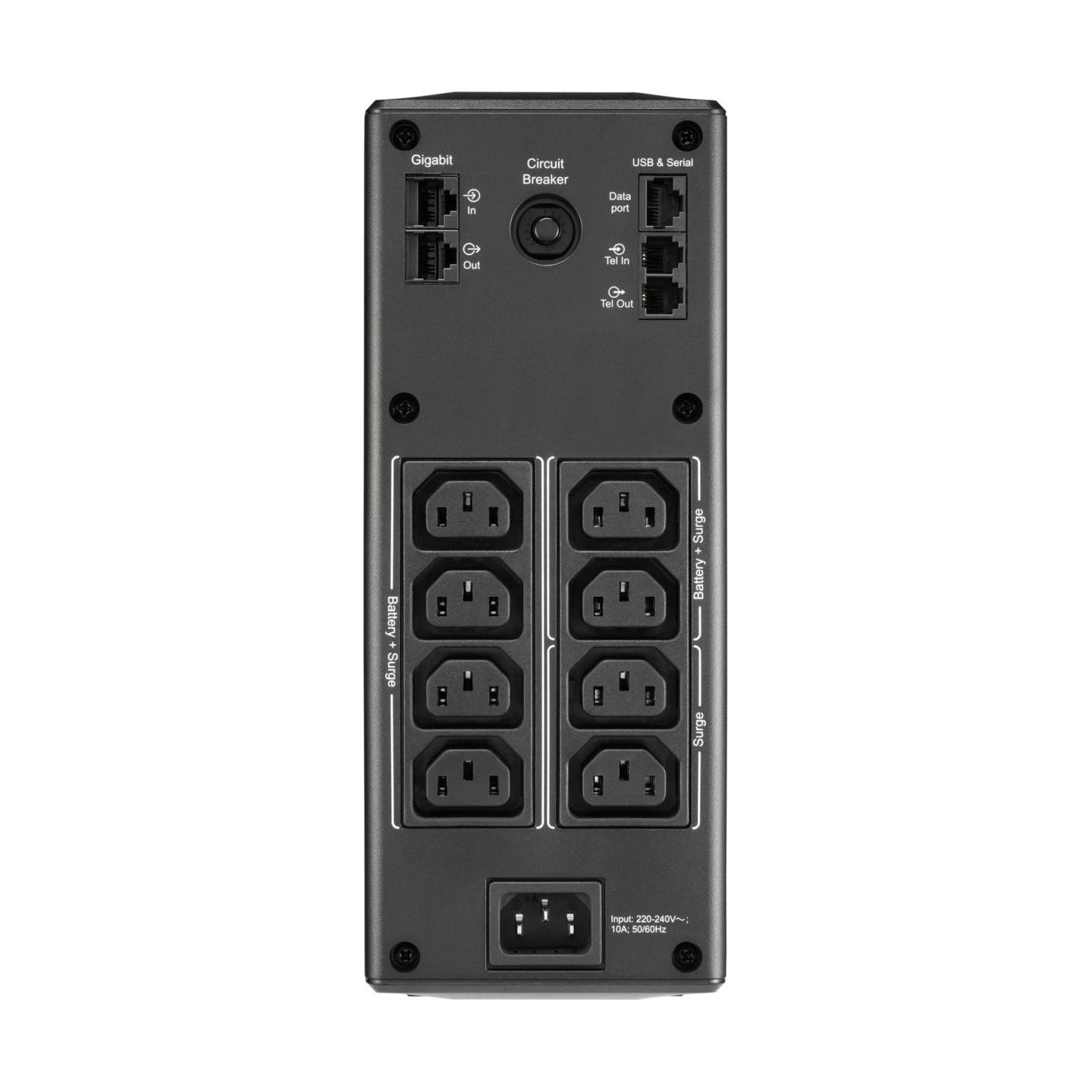Schneider Electric APC Back-UPS Pro, tower, 230V, 8x IEC C13 outlets, AVR, LCD, user-replaceable battery | BR1300MI | 1300 VA | 