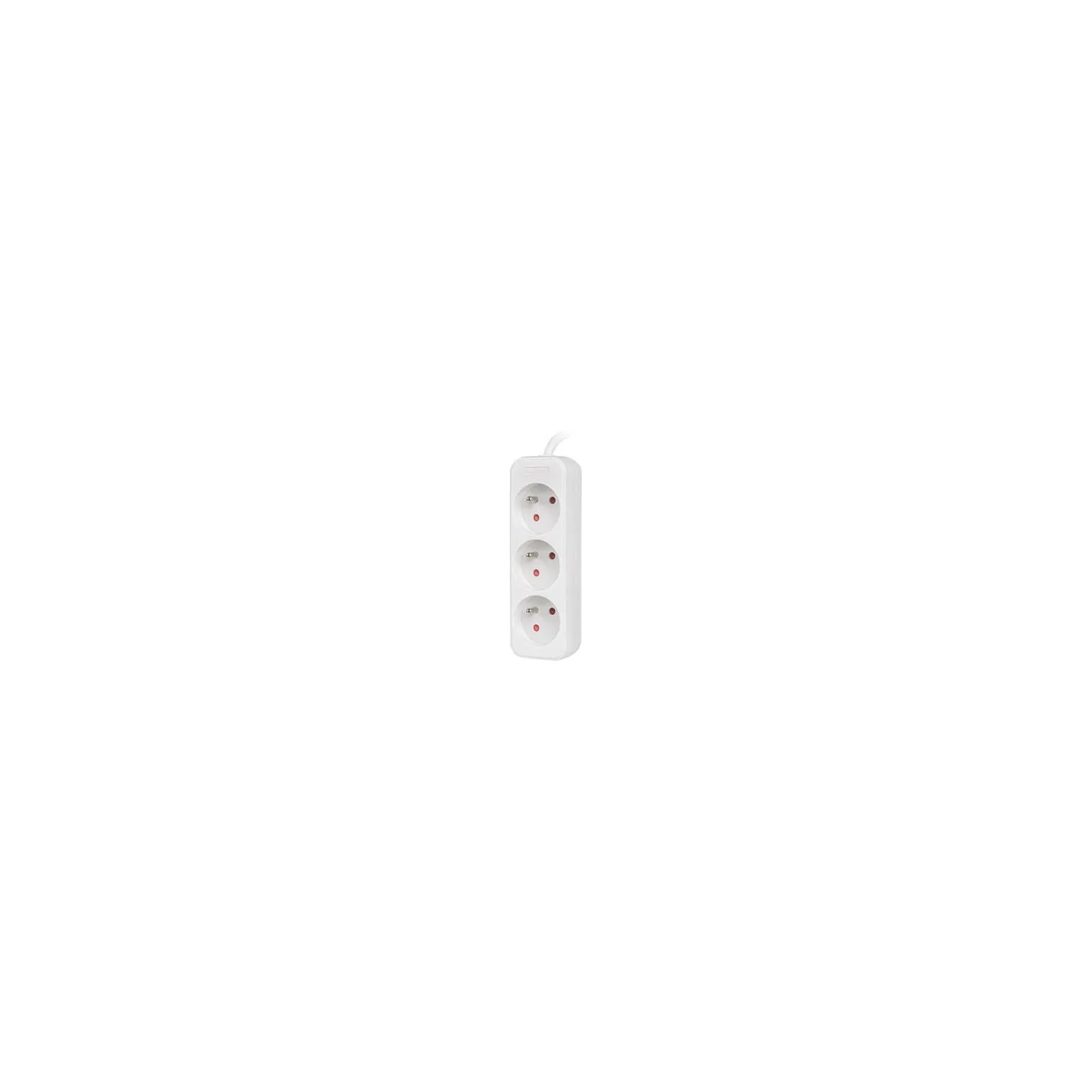 Lanberg Cable Power Strip, 3X French Outlets Quality-Grade Copper, 1.5 m | PS0-03E-0150-W