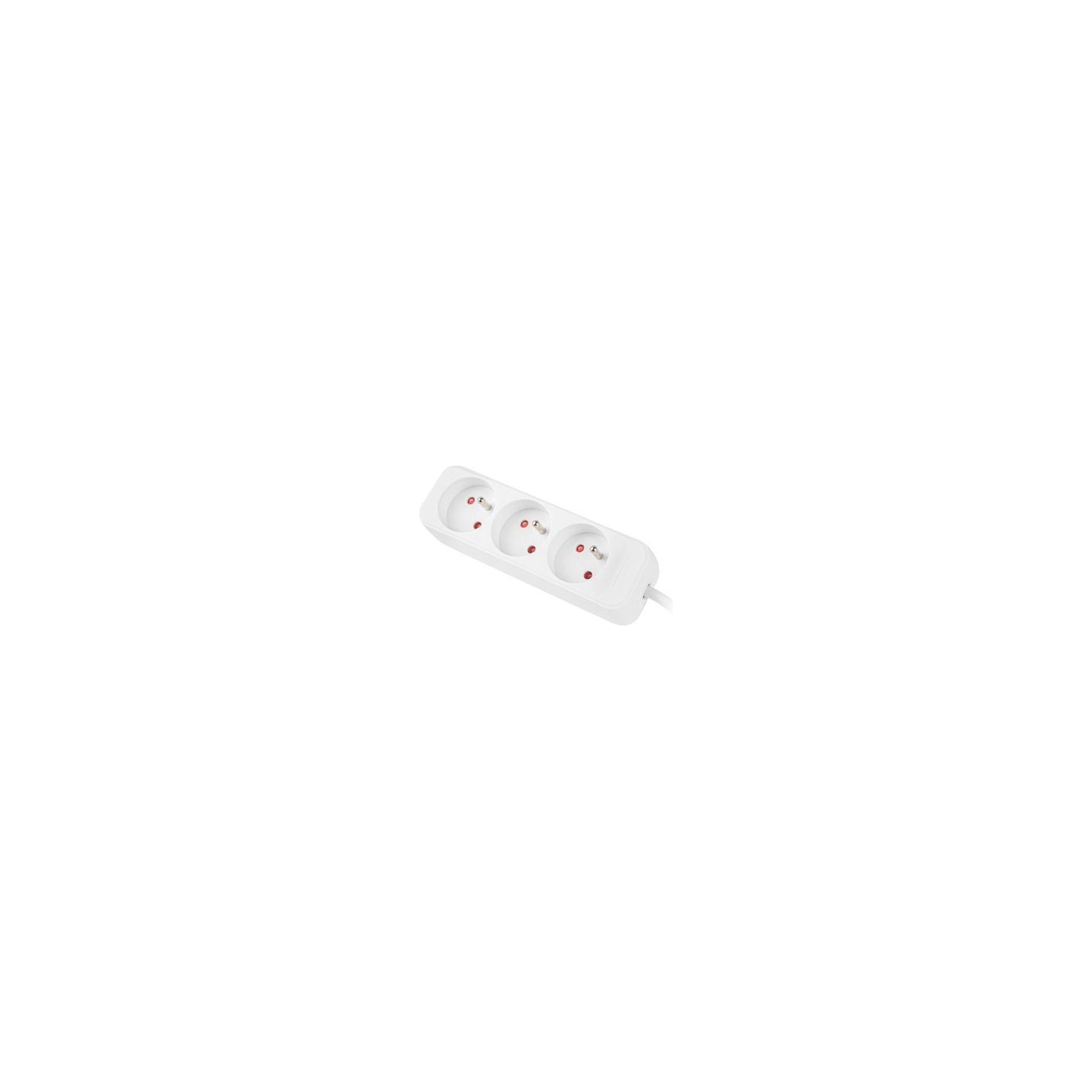 Lanberg Cable Power Strip, 3X French Outlets Quality-Grade Copper, 1.5 m | PS0-03E-0150-W