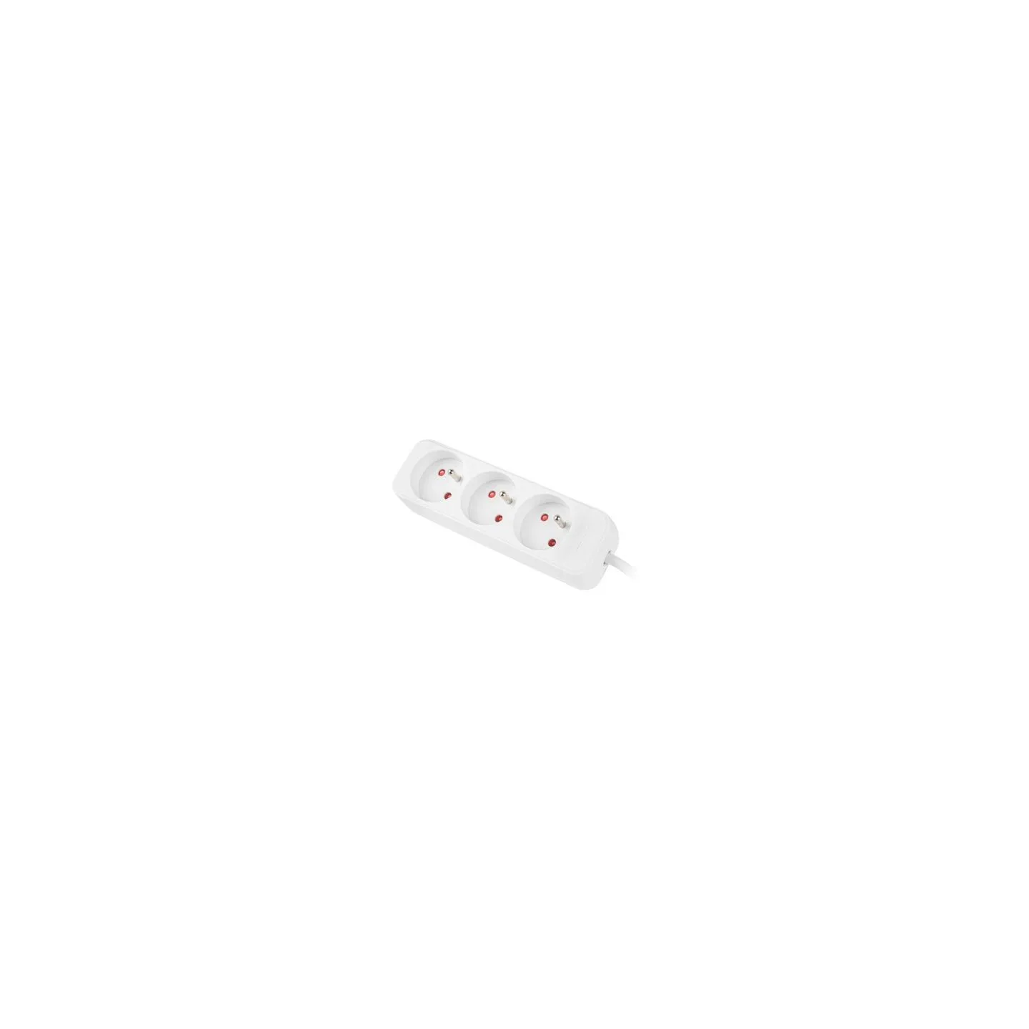 Lanberg Cable Power Strip, 3X French Outlets Quality-Grade Copper, 1.5 m | PS0-03E-0150-W