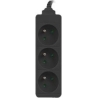 Lanberg Cable Power Strip, 3X French Outlets Quality-Grade Copper, 1.5 m | PS0-03E-0150-BK