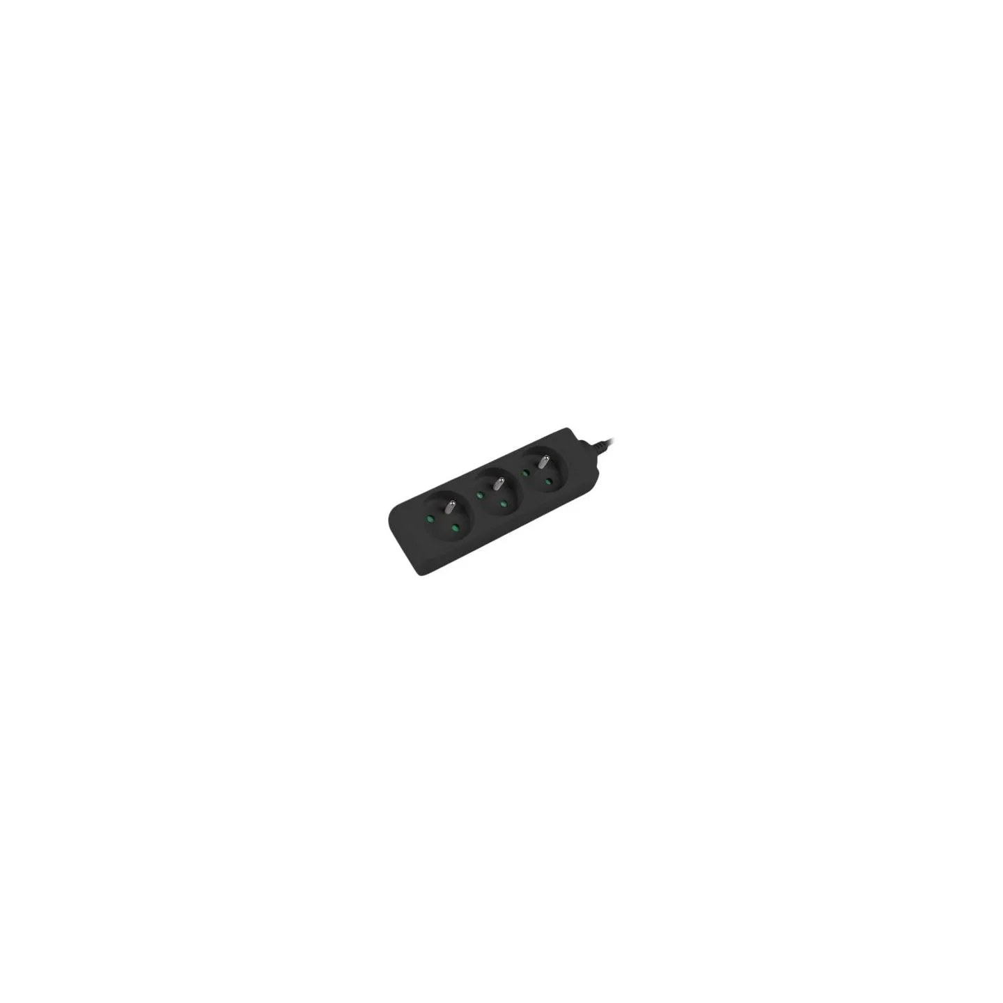 Lanberg Cable Power Strip, 3X French Outlets Quality-Grade Copper, 1.5 m | PS0-03E-0150-BK