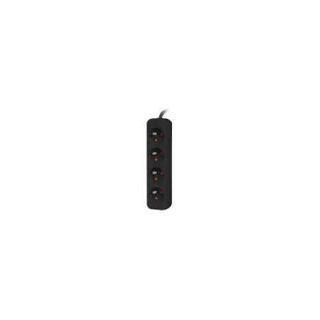 Lanberg Cable Power Strip, 4X French Outlets Quality-Grade Copper, 1.5 m | PS0-04E-0150-BK