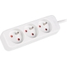 Lanberg Cable Power Strip 3M 3X French Outlets Quality-Grade Copper | PS0-03E-0300-W