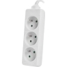 Lanberg Cable Power Strip 3M 3X French Outlets Quality-Grade Copper | PS0-03E-0300-W