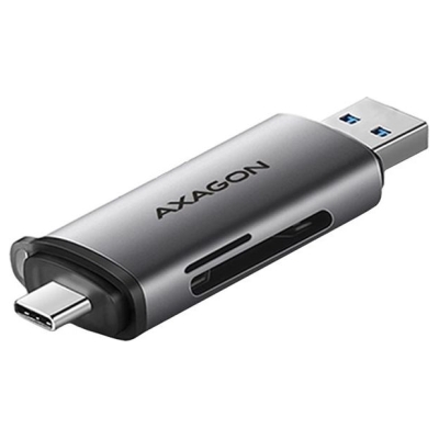 Axagon CRE-SAC External USB 3.2 Gen1 Type-C+Type-A 2-slot SD/microSD
