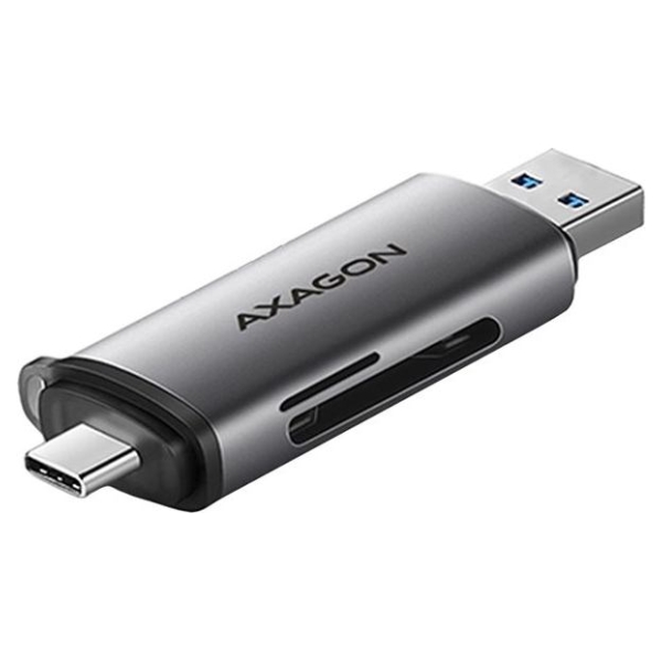 Axagon CRE-SAC External USB 3.2 Gen1 Type-C+Type-A 2-slot SD/microSD