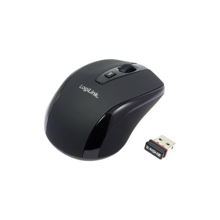 Logilink | Maus optisch Funk 2.4 GHz | wireless | 2.4GH wireless mini mouse with autolink | Black