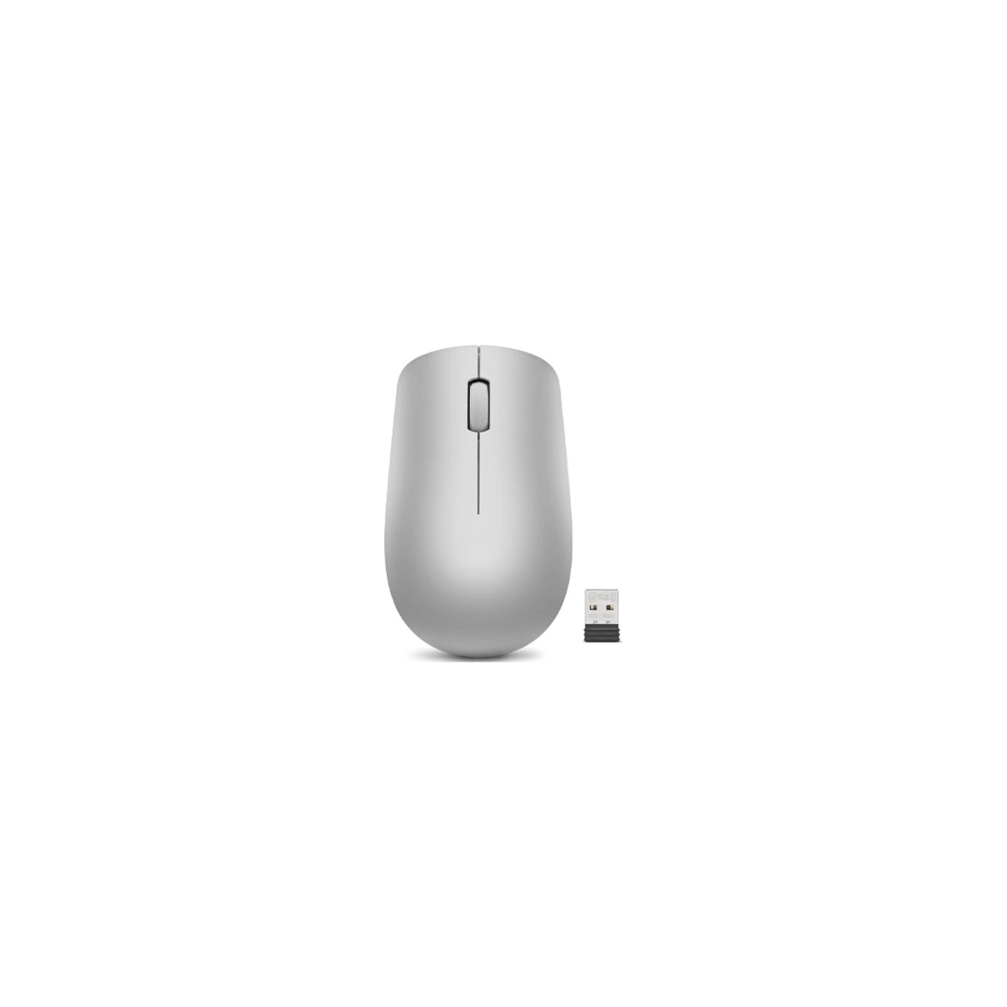 Lenovo | Wireless Mouse | 530 | Optical Mouse | 2.4 GHz Wireless via Nano USB | Platinum Grey | 1 year(s)