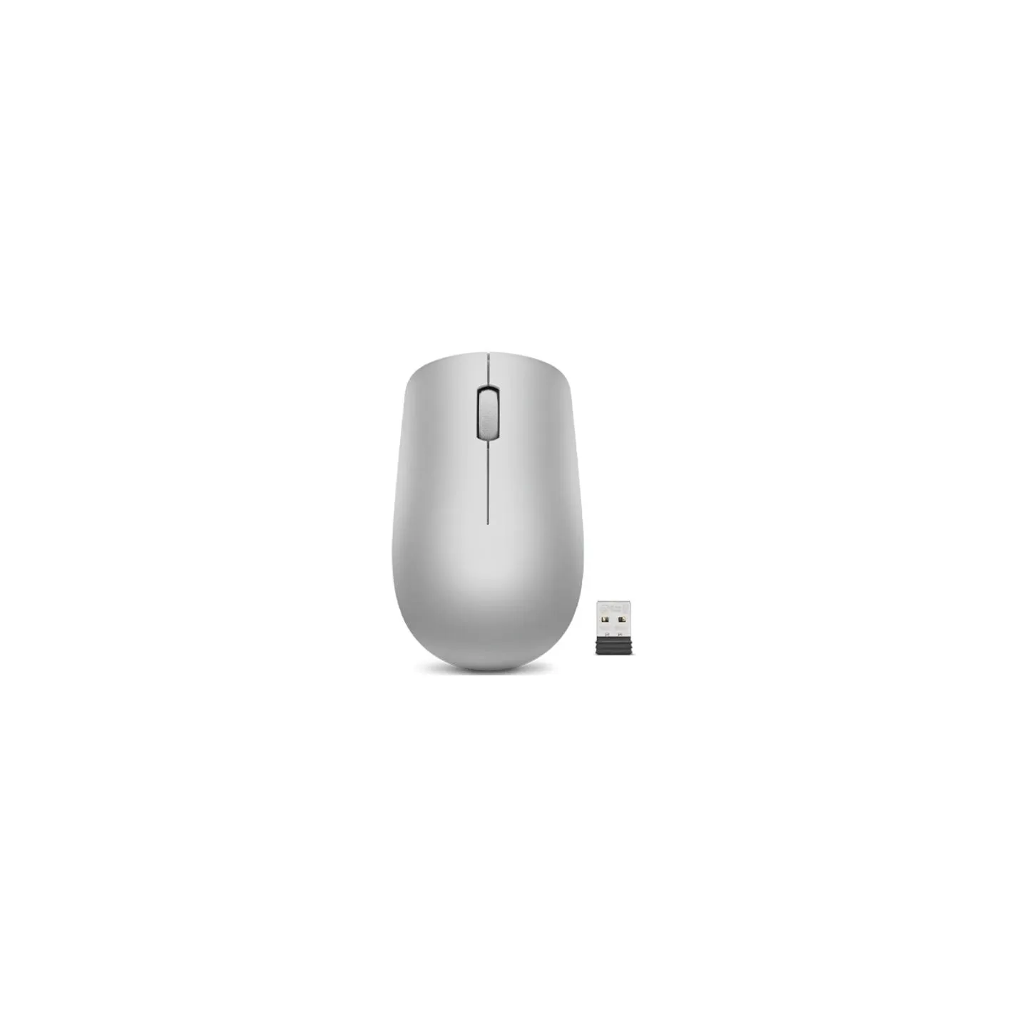 Lenovo | Wireless Mouse | 530 | Optical Mouse | 2.4 GHz Wireless via Nano USB | Platinum Grey | 1 year(s)