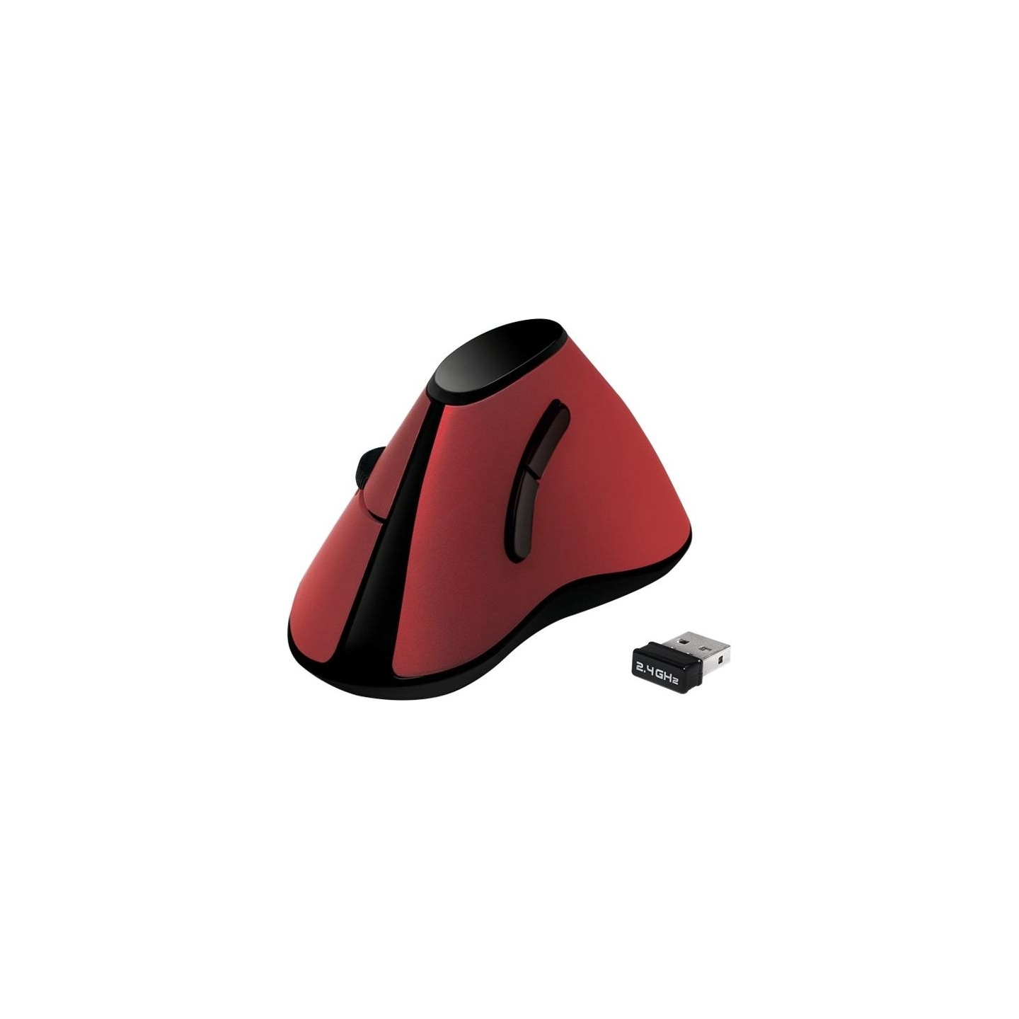 Logilink | Ergonomic Vertical Mouse | ID0159 | Wireless | Optical | Red