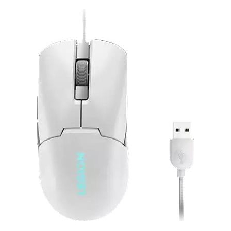 Lenovo | RGB Gaming Mouse | Legion M300s | Gaming Mouse | Wired via USB 2.0 | Glacier White