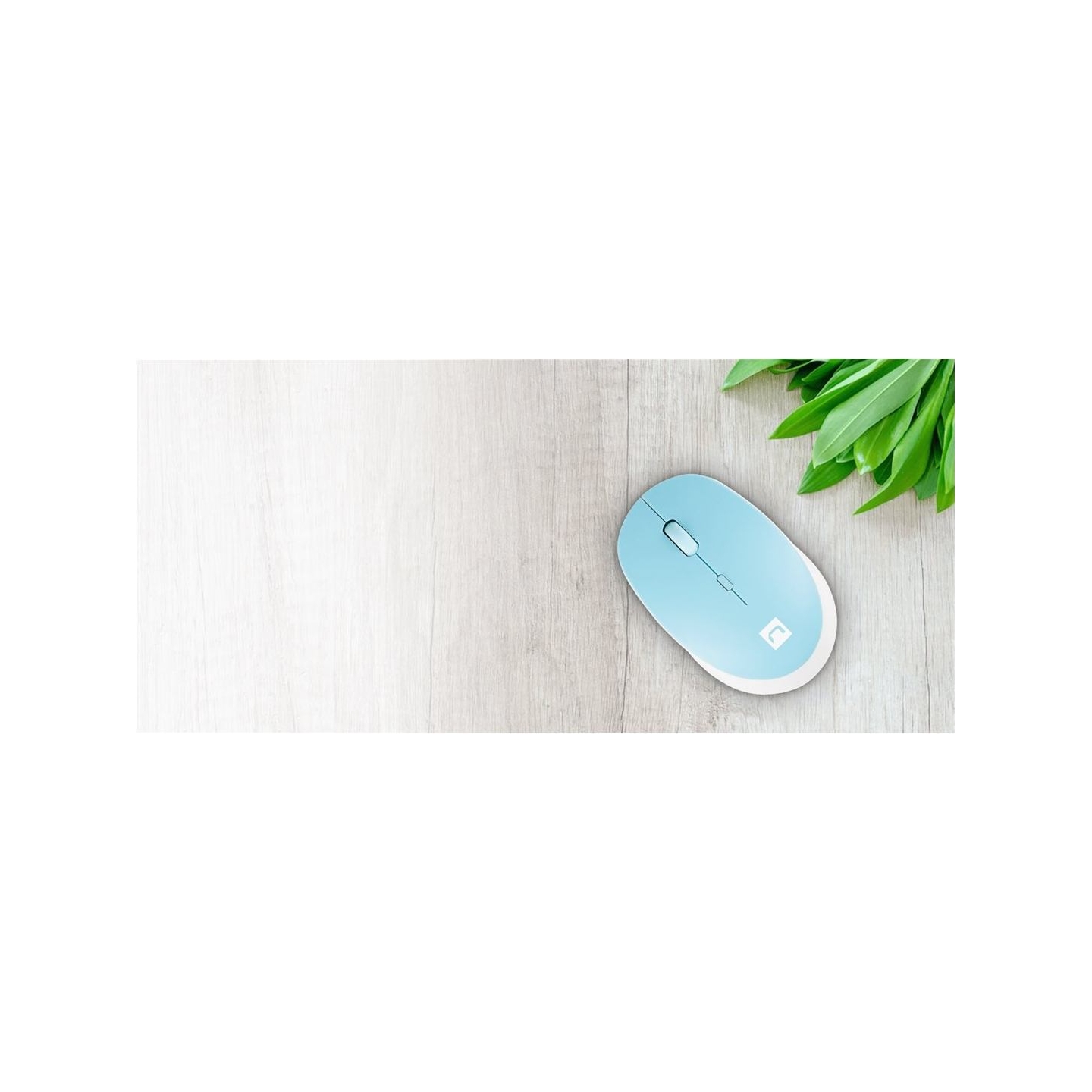 Natec | Mouse | Harrier 2 | Wireless | Bluetooth | White/Blue