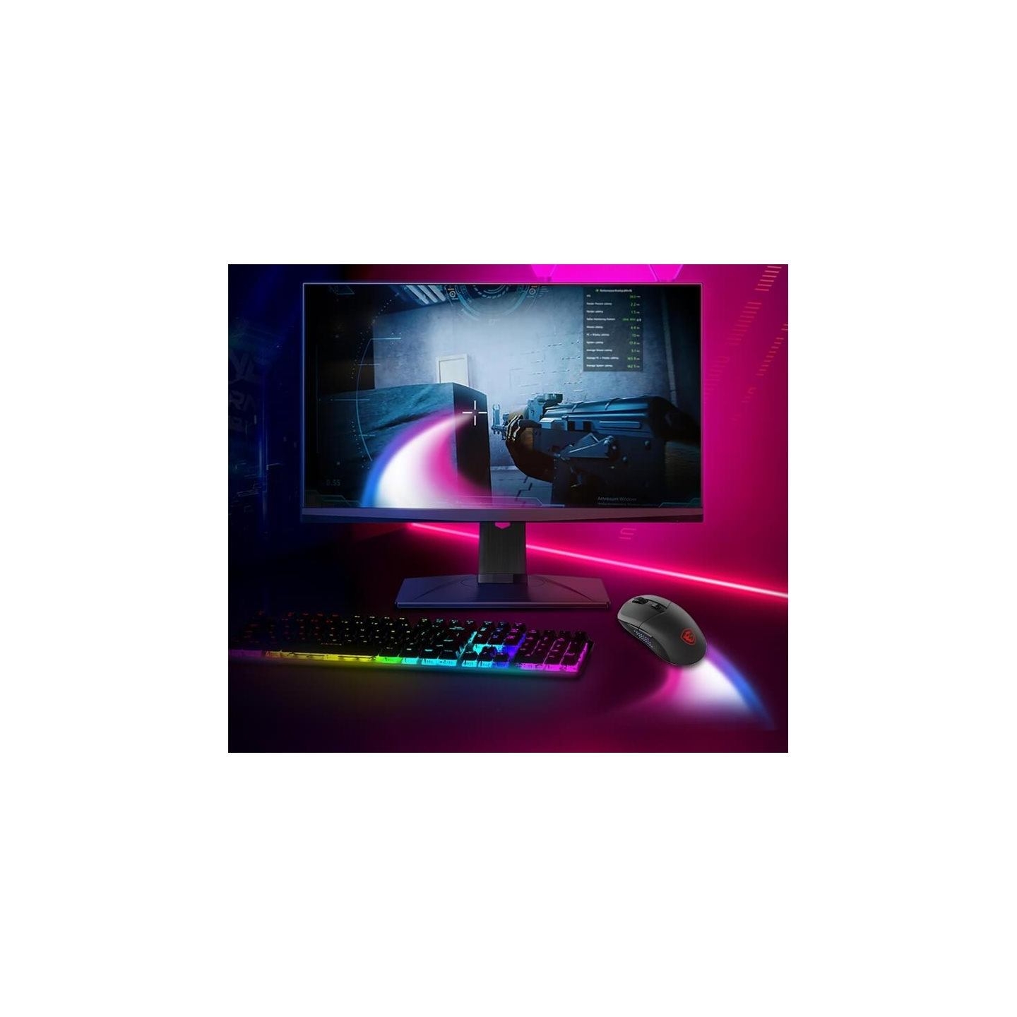 MSI Gaming Mouse | VERSA 300 ELITE WIRELESS | Wireless | 2.4 GHz, Bluetooth 5.3, USB 2.0