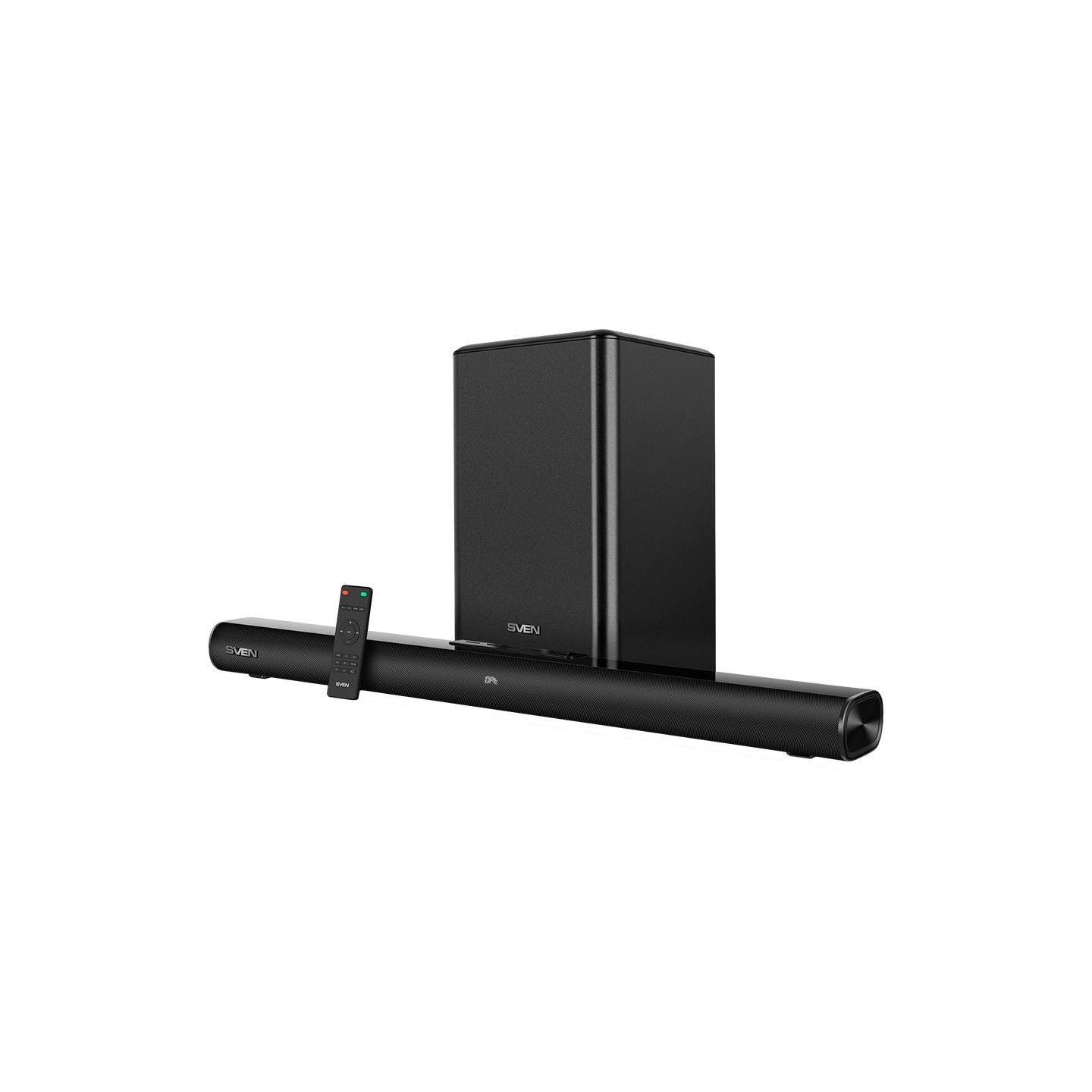 Sven Soundbar SB-2200D, black (300W, DolbyDigital, Bluetooth, HDMI, RC, Optical, USB, display, wireless subwoofer)