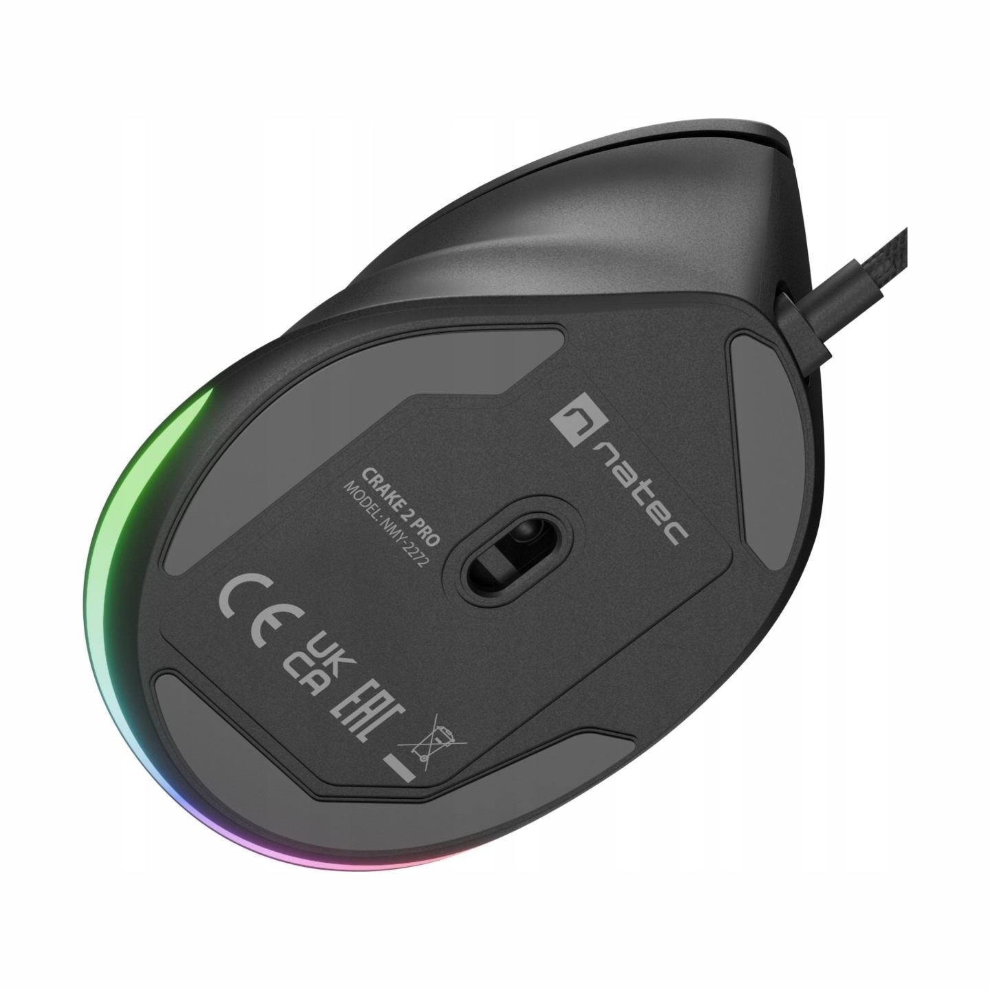 Natec | Mouse | Crake 2 Pro | Wired | Black