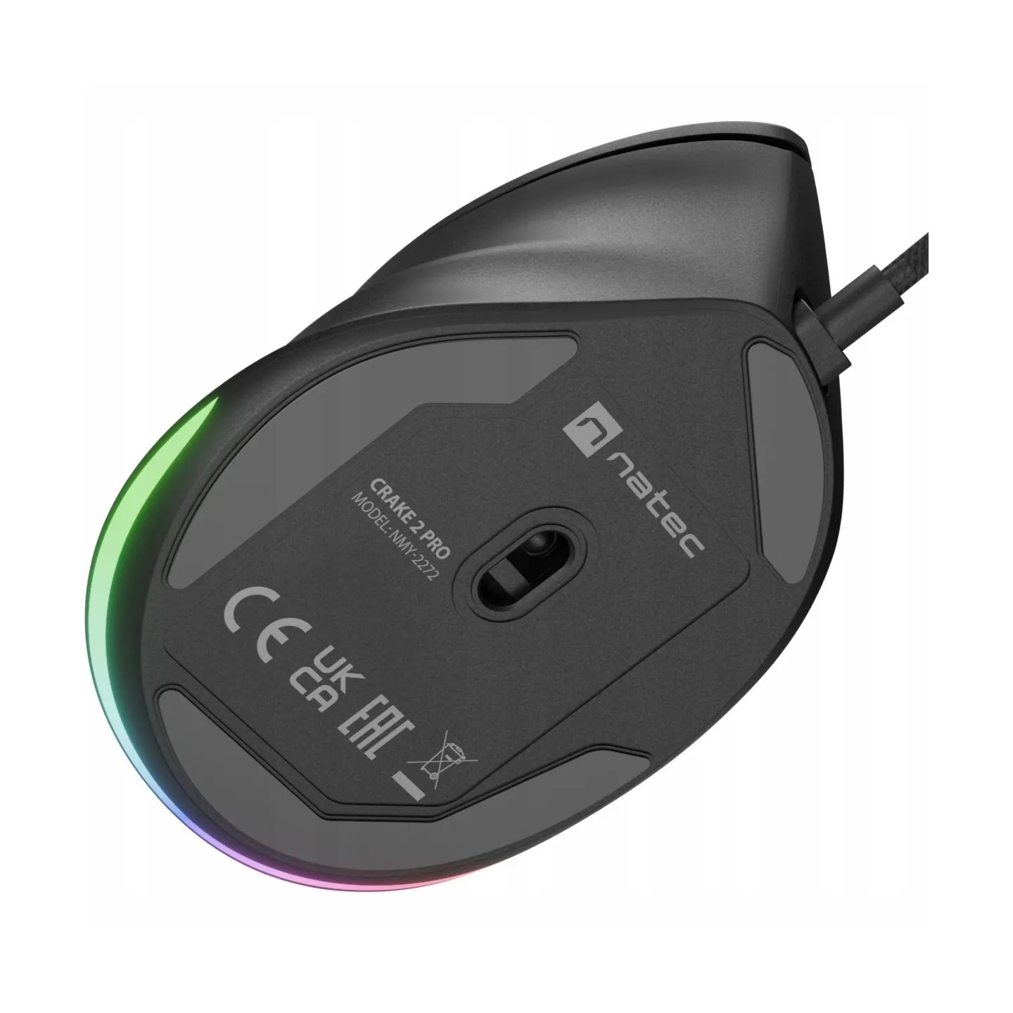 Natec | Mouse | Crake 2 Pro | Wired | Black