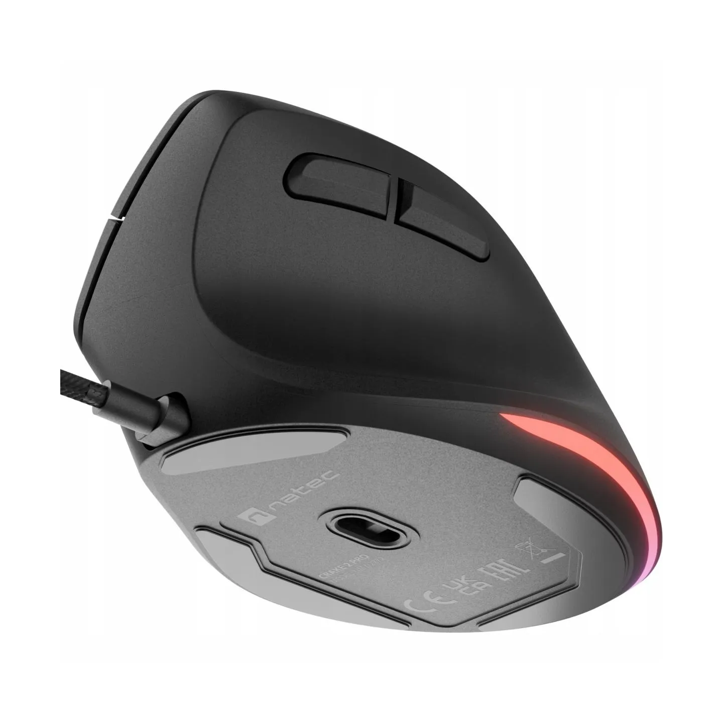 Natec | Mouse | Crake 2 Pro | Wired | Black
