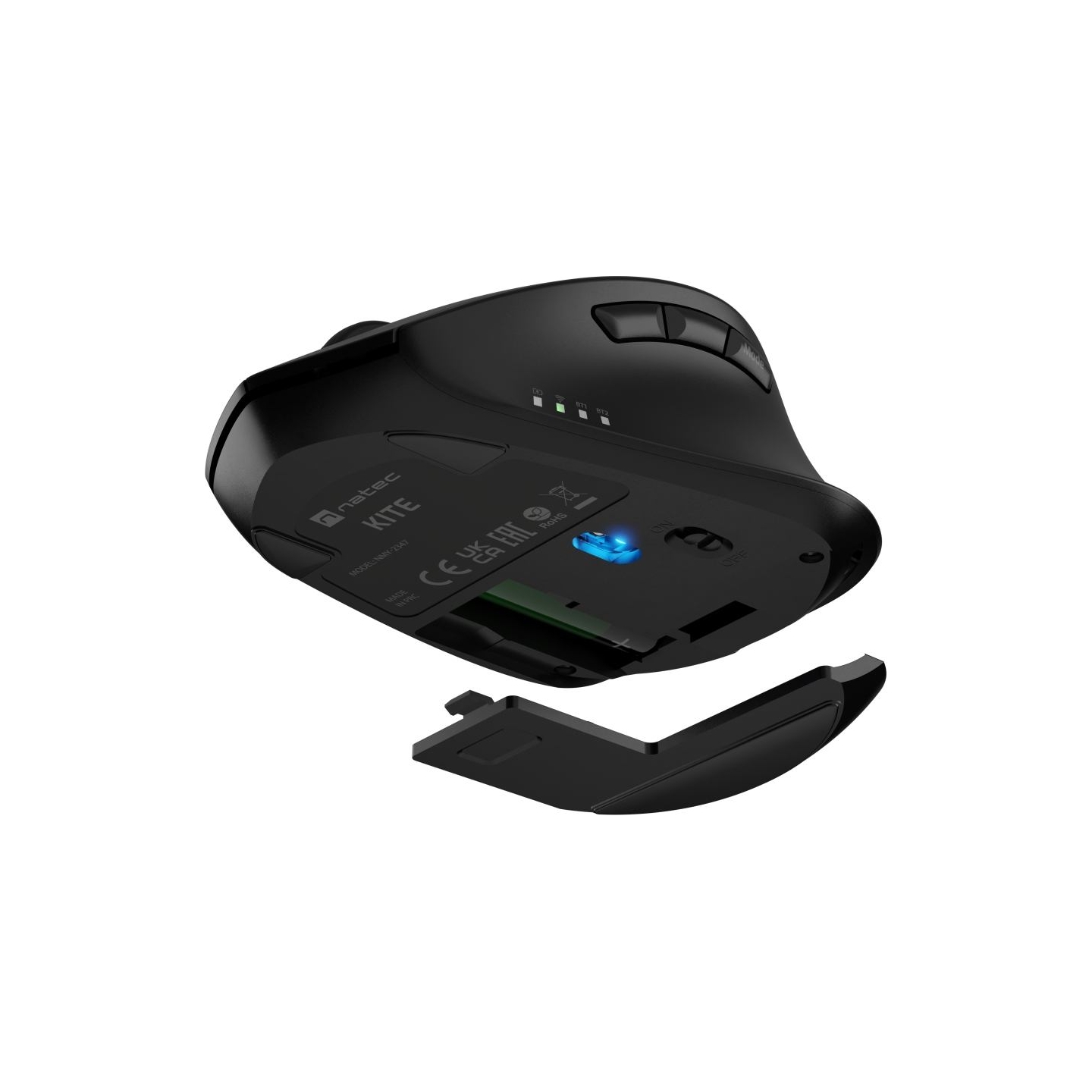 Natec Kite | Wireless | Bluetooth, 2.4GHz | Black