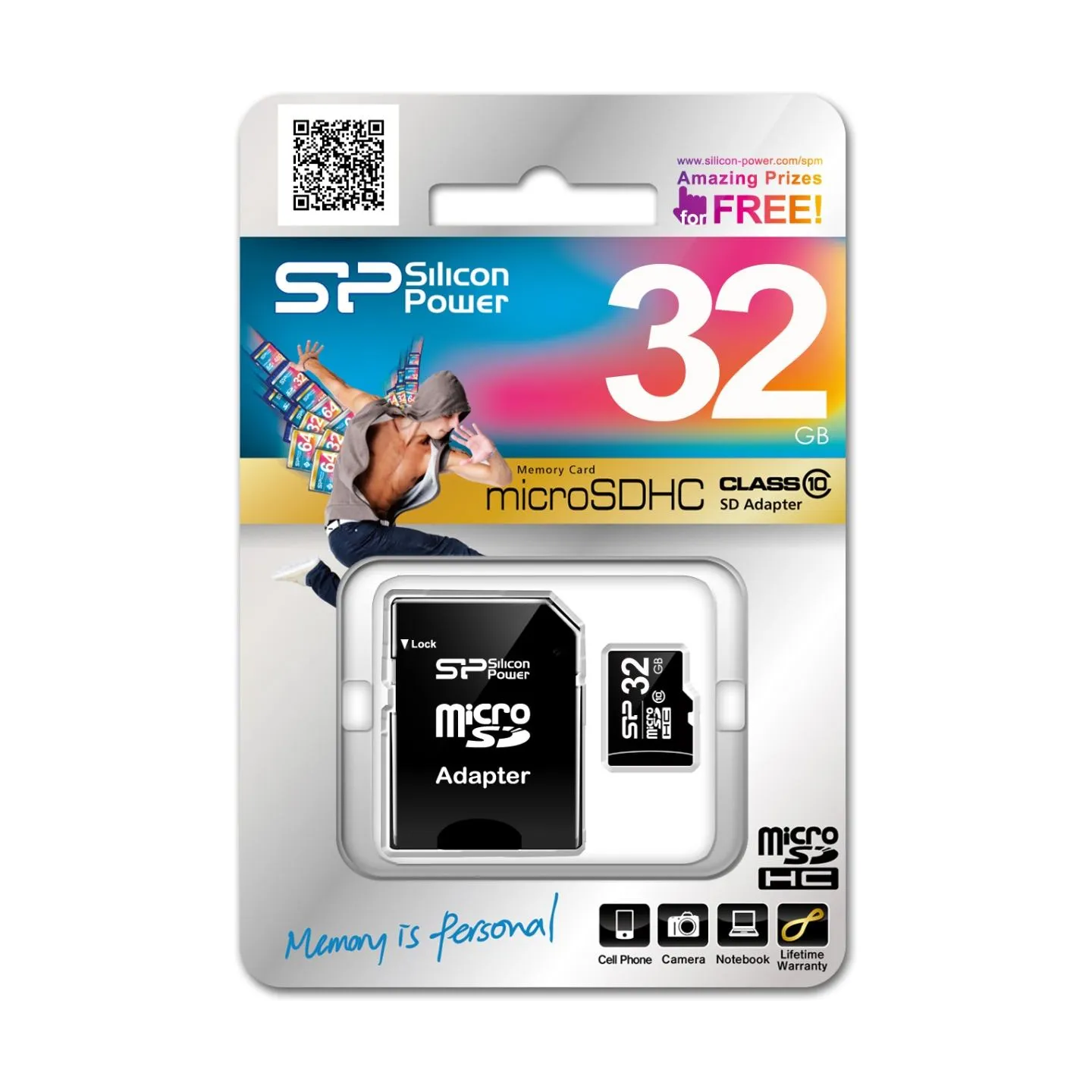 Silicon Power | 32 GB | MicroSDHC | Flash memory class 10 | SD adapter