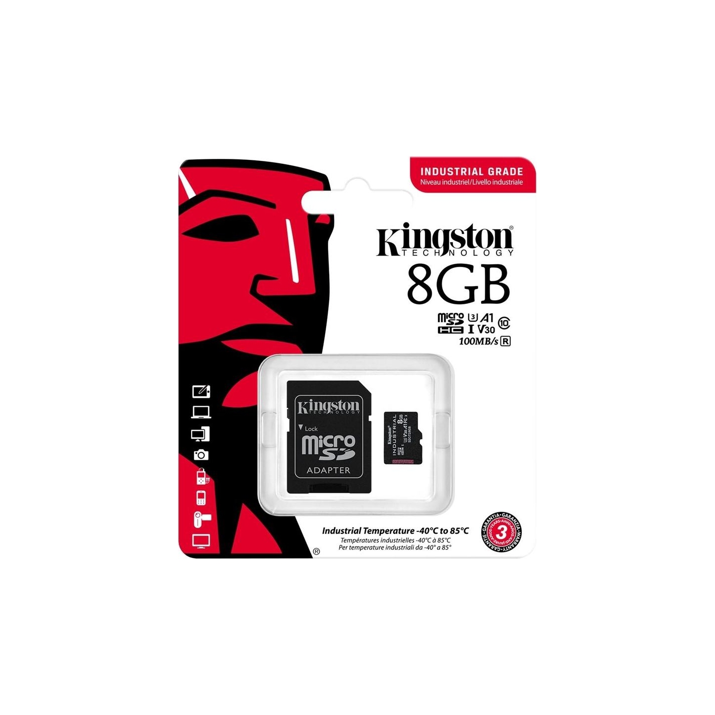 Kingston 8GB microSDHC Industrial C10