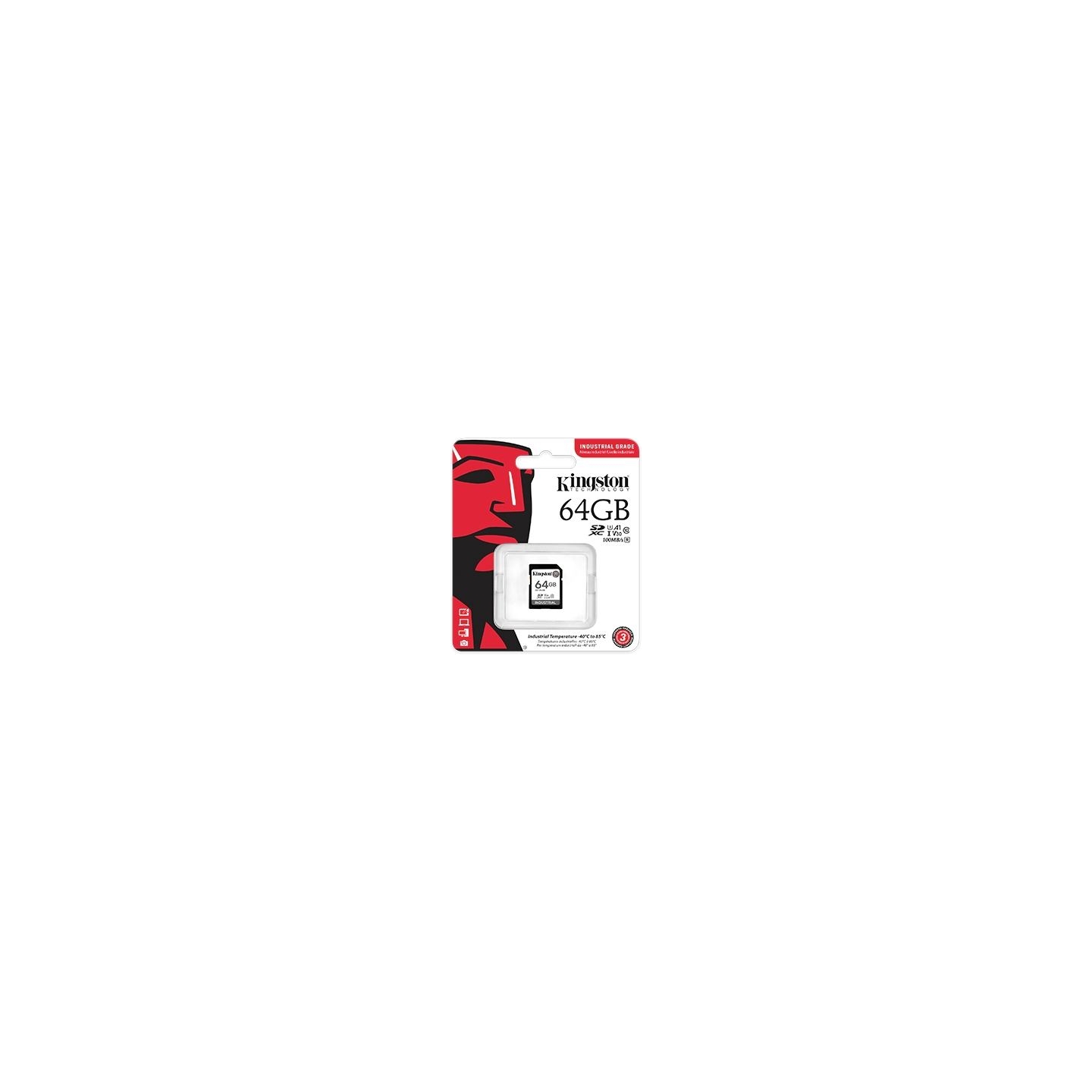 Kingston | Memory Card | SDIT/64GB | 64 GB | SD | Flash memory class Class 10, UHS-I, U3, V30, A1