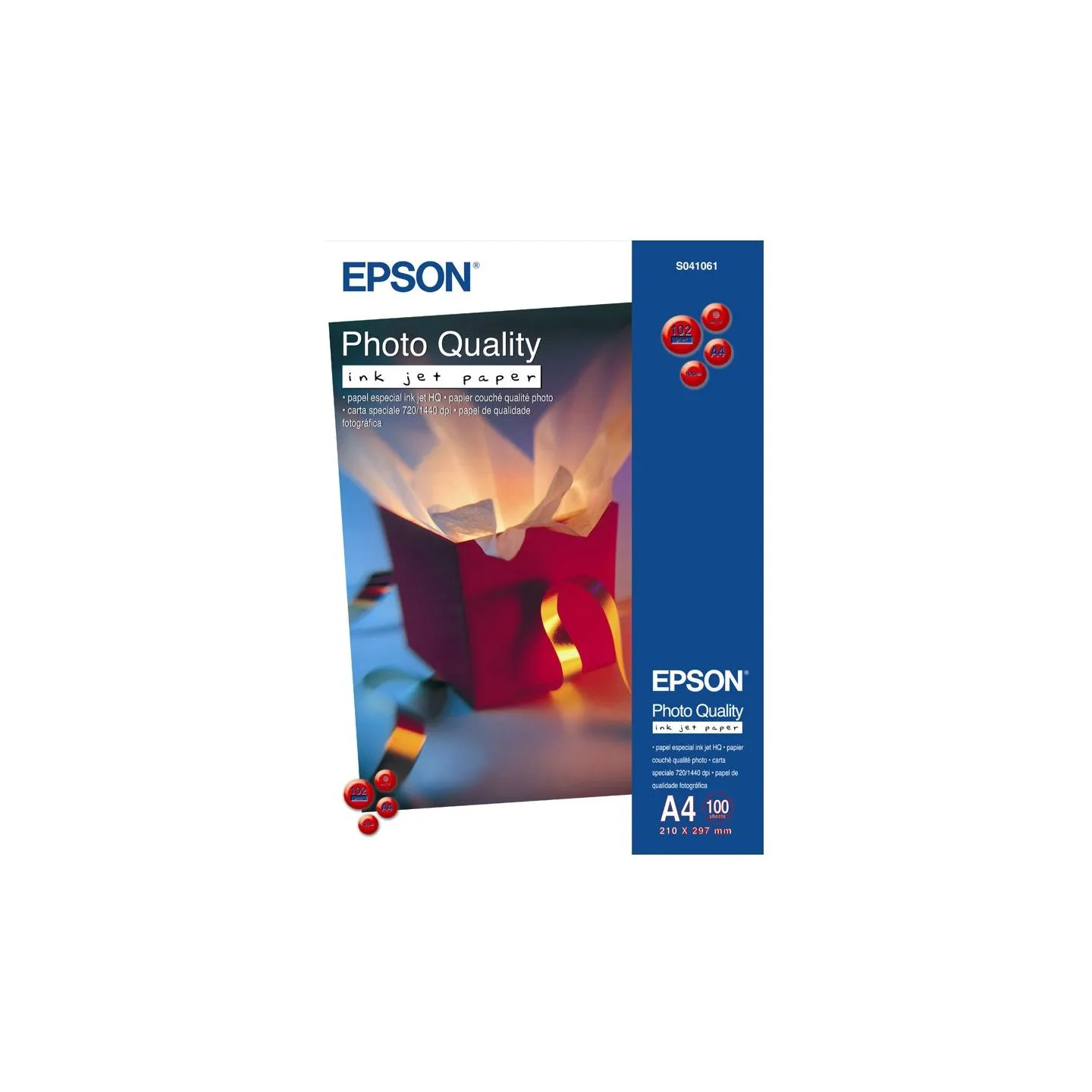 Epson Photo Quality Inkjet Paper - A4 - 100 sheets