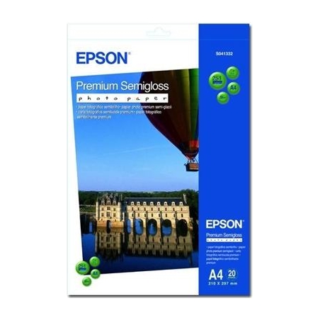 Epson Premium Semigloss Photo Paper, DIN A4, 251g/mÂ², 20 Sheets | A4