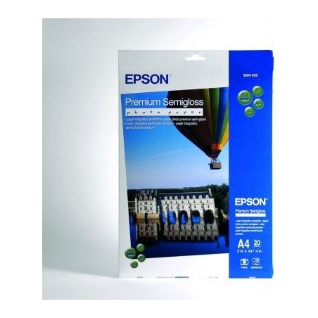 Epson Premium Semigloss Photo Paper, DIN A4, 251g/mÂ², 20 Sheets | A4