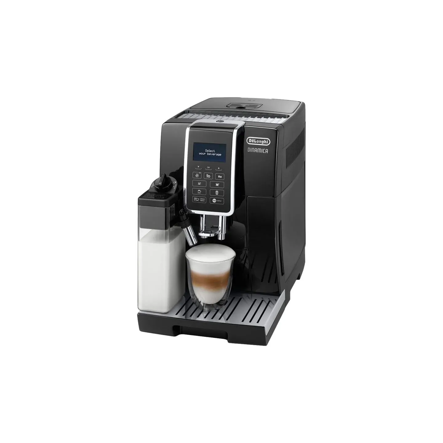Delonghi | Coffee Maker | Dinamica ECAM 350.55 B | Pump pressure 15 bar | Built-in milk frother | Automatic | 1450 W | Black