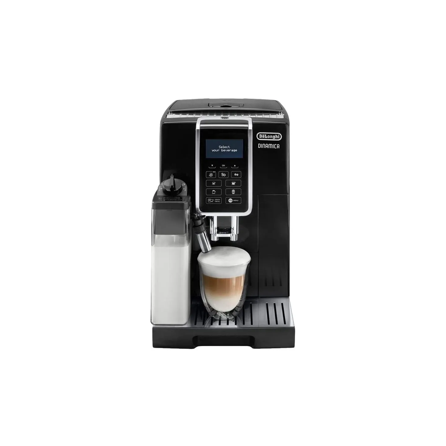 Delonghi | Coffee Maker | Dinamica ECAM 350.55 B | Pump pressure 15 bar | Built-in milk frother | Automatic | 1450 W | Black