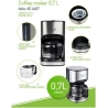 Adler | Coffee maker | AD 4407 | Drip | 550 W | Black