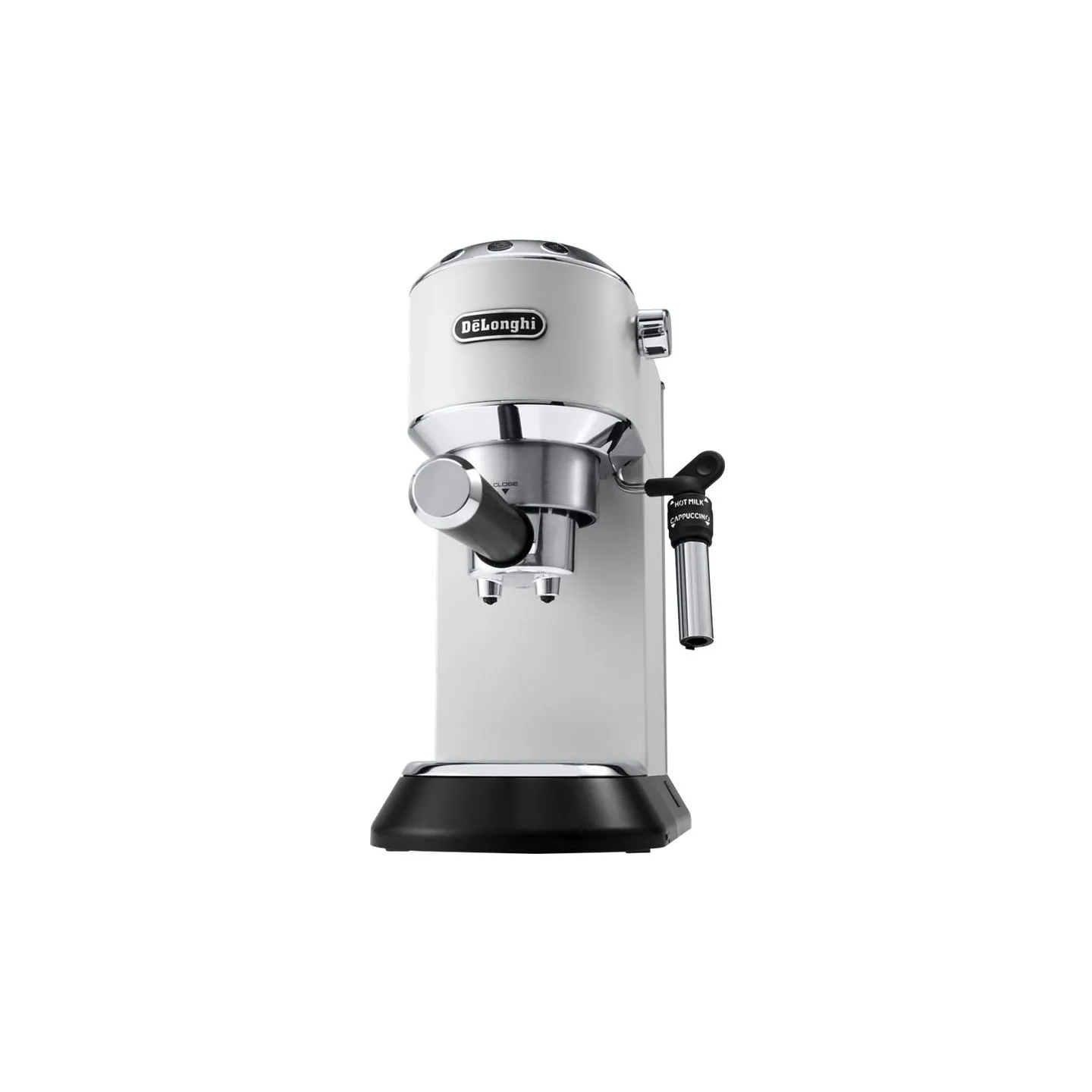 Delonghi | Dedica Pump Espresso | EC685W | Pump pressure 15 bar | Built-in milk frother | Semi-automatic | 1300 W | White
