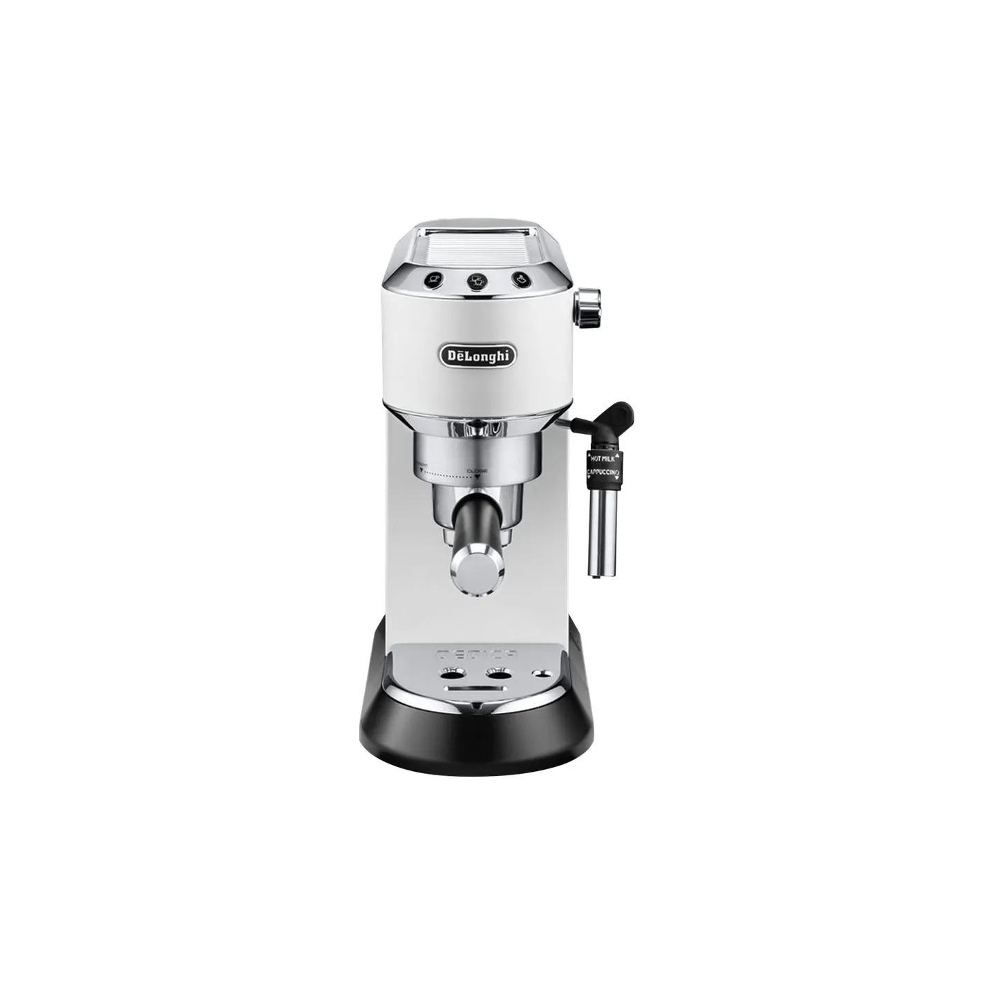 Delonghi | Dedica Pump Espresso | EC685W | Pump pressure 15 bar | Built-in milk frother | Semi-automatic | 1300 W | White