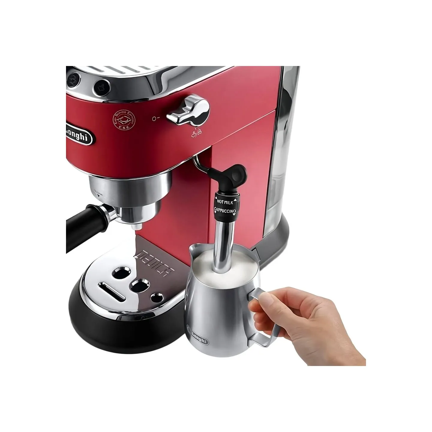 Delonghi | Espresso Coffee Maker | Dedica Style EC 685.R | Pump pressure 15 bar | Built-in milk frother | Semi-automatic | 1300 