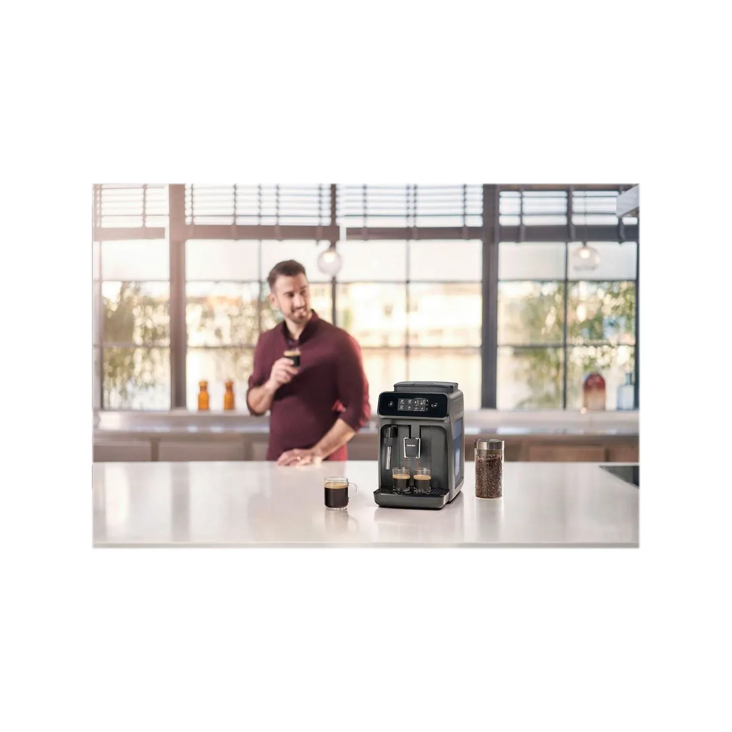 Philips | Espresso Coffee maker Series 1200 | EP1224/00 | Pump pressure 15 bar | Built-in milk frother | Fully automatic | 1500 
