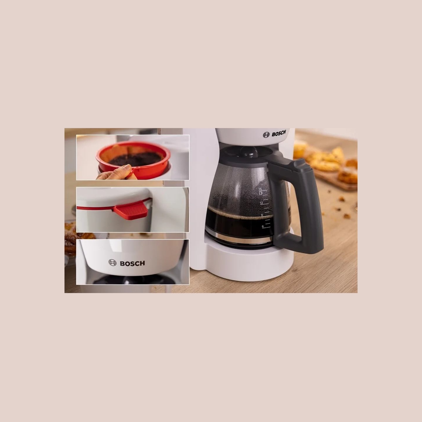 Bosch Coffee machine MyMoment TKA2M111 white
