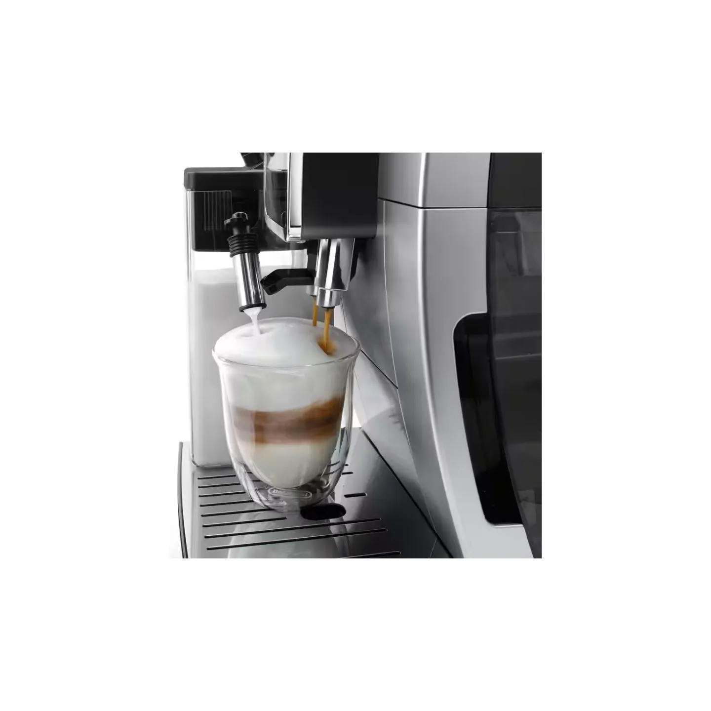 Delonghi | Coffee Maker | Dinamica Plus ECAM380.85.SB | Pump pressure 15 bar | Built-in milk frother | Automatic | 1450 W | Stai