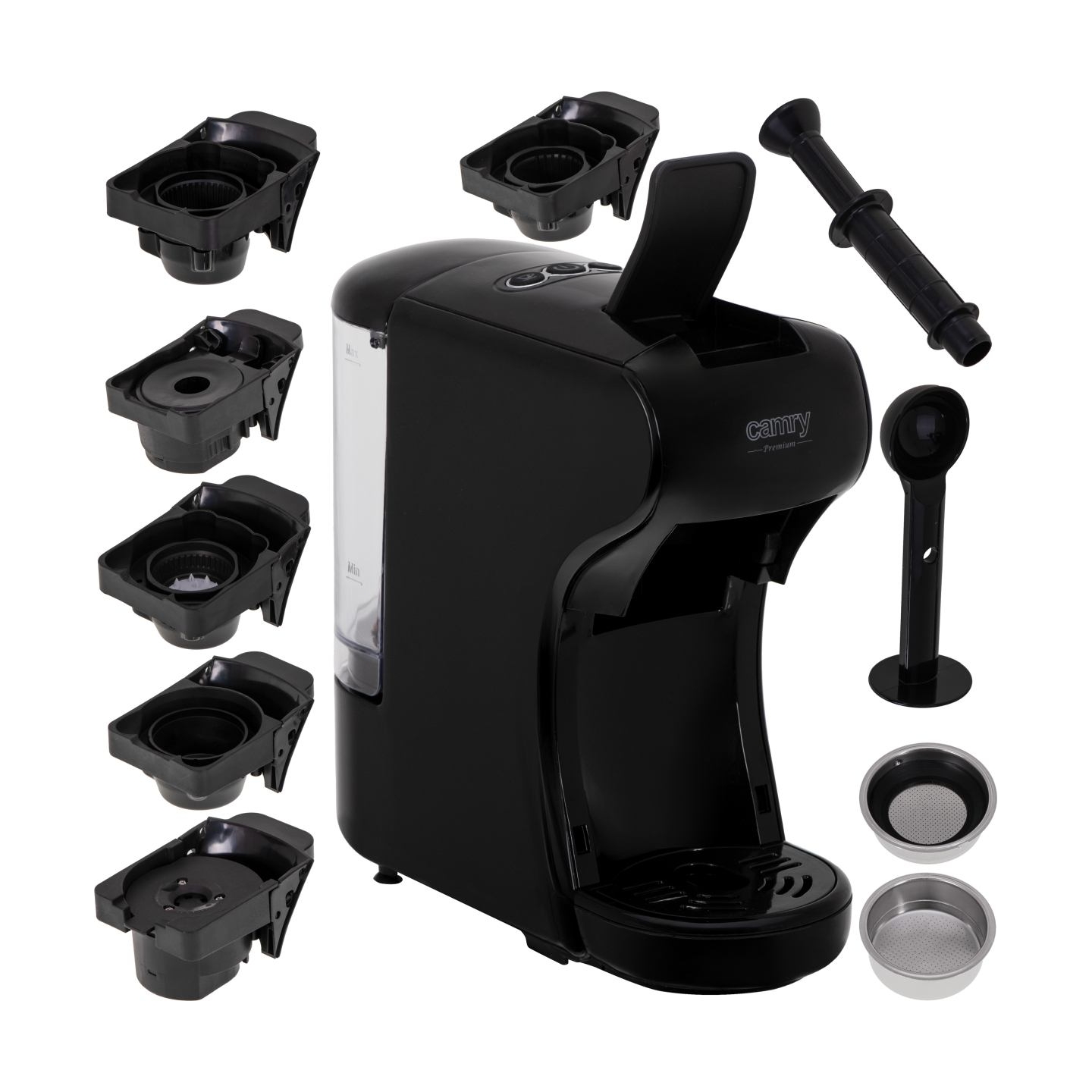 Camry Multi-capsule espresso machine | CR 4414bb | Pump pressure 19 bar | Capsule | 1450 W | Black