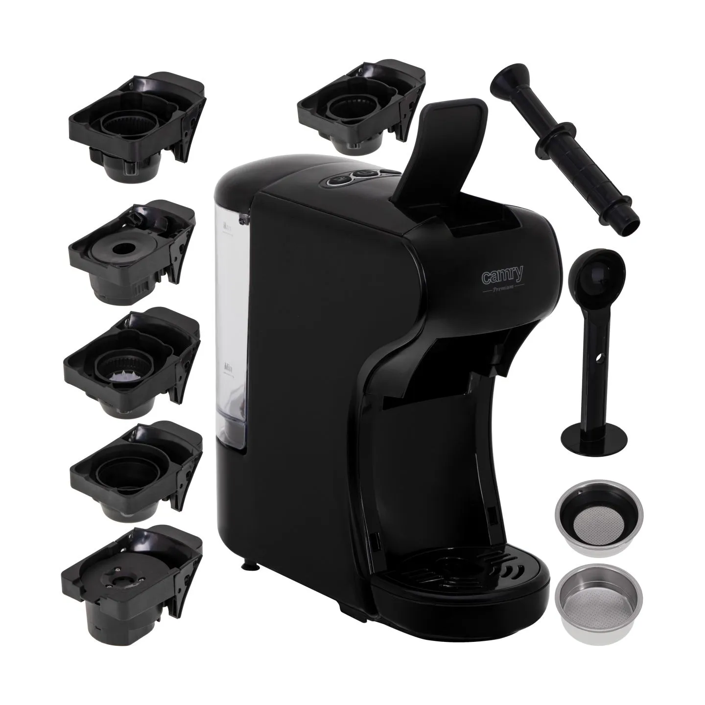 Camry Multi-capsule espresso machine | CR 4414bb | Pump pressure 19 bar | Capsule | 1450 W | Black
