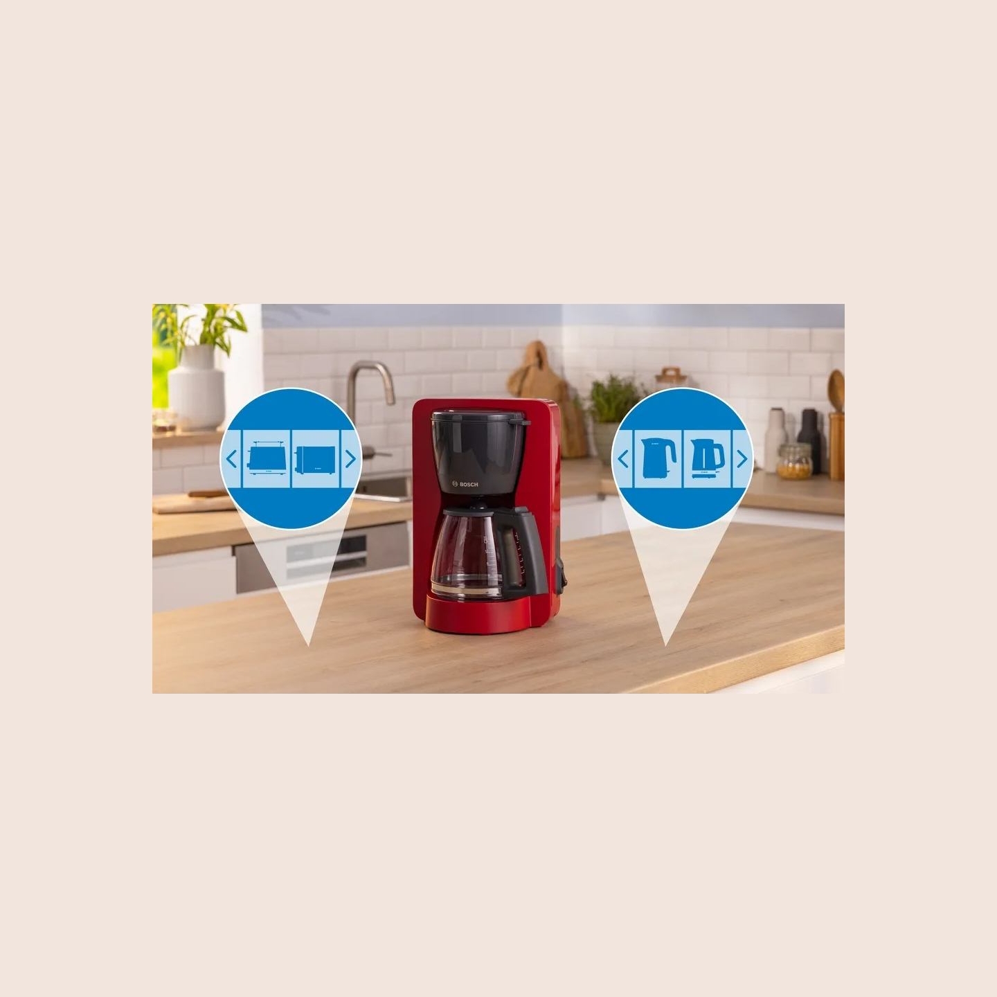Bosch Coffee machine MyMoment TKA2M114 red