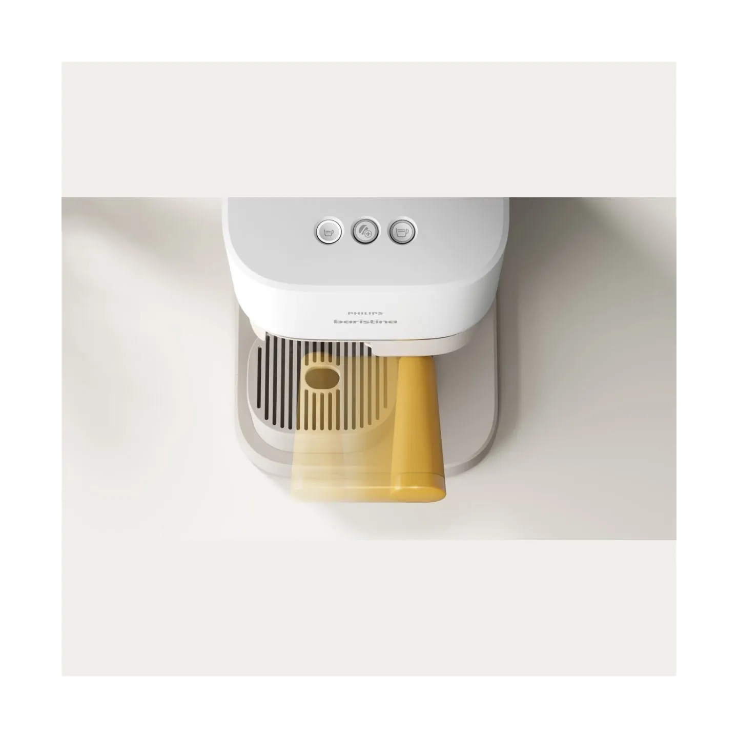 Philips Coffee maker | BAR300/03 Baristina | Pump pressure 16 bar | Semi-automatic | 122.8 W | White